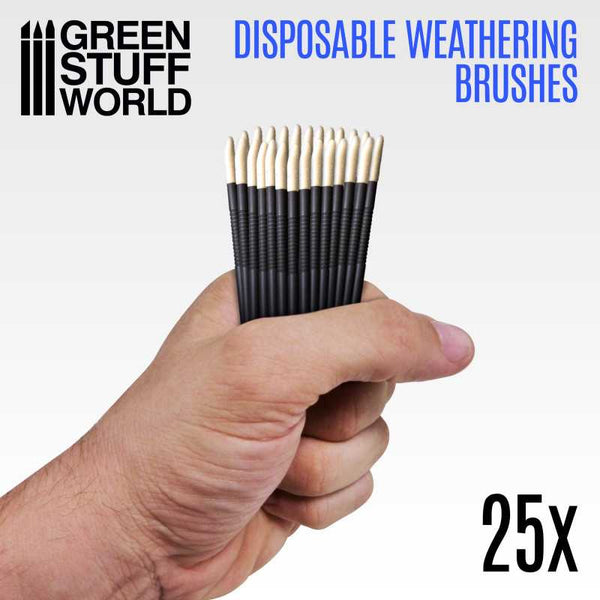 GSW 25x Disposable Weathering Brushes
