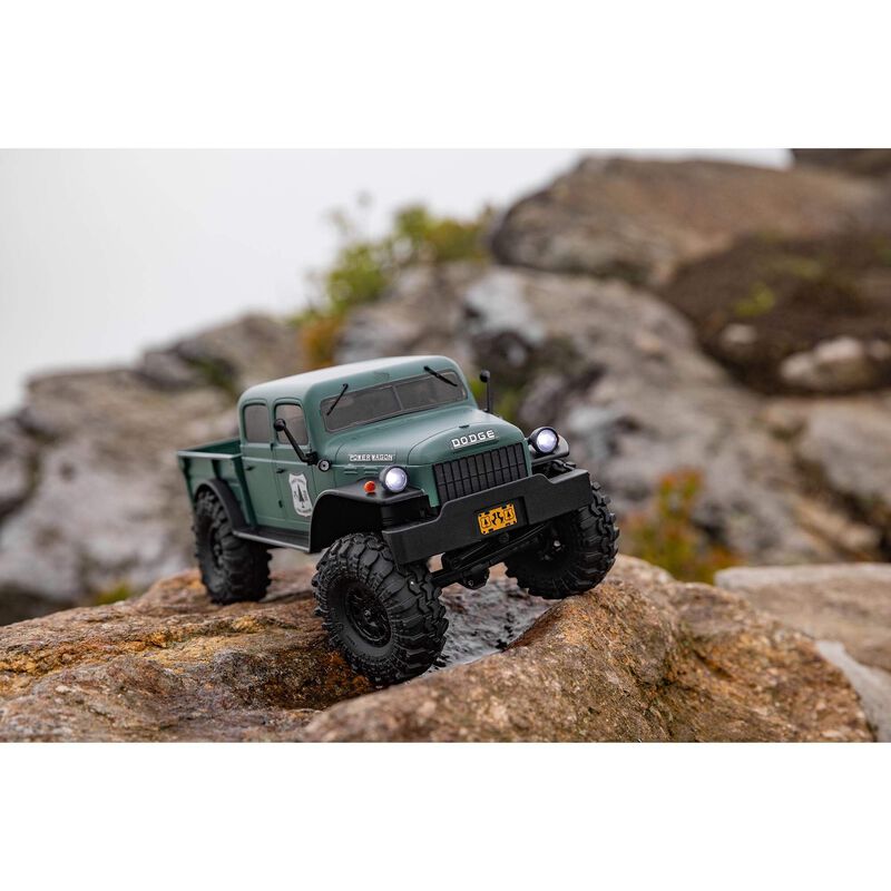 1/24 SCX24 Dodge Power Wagon 4WD Rock Crawler Brushed RTR, Green