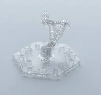Clear Action Base 5 Display Stand for 1/144 Scale Models