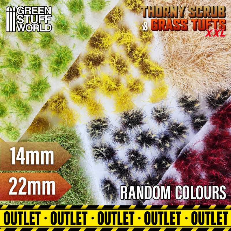Grass TUFTS - OUTLET / DAMAGED - NATURAL COLOURS
