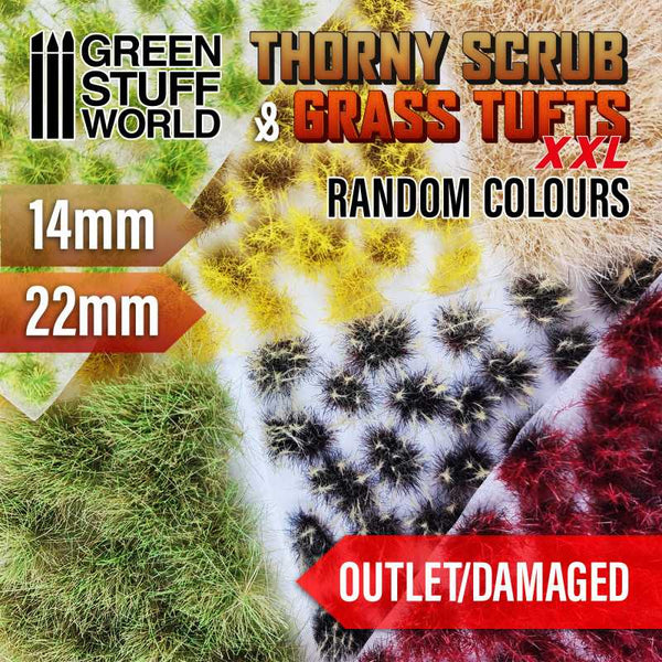 Grass TUFTS - OUTLET / DAMAGED - NATURAL COLOURS