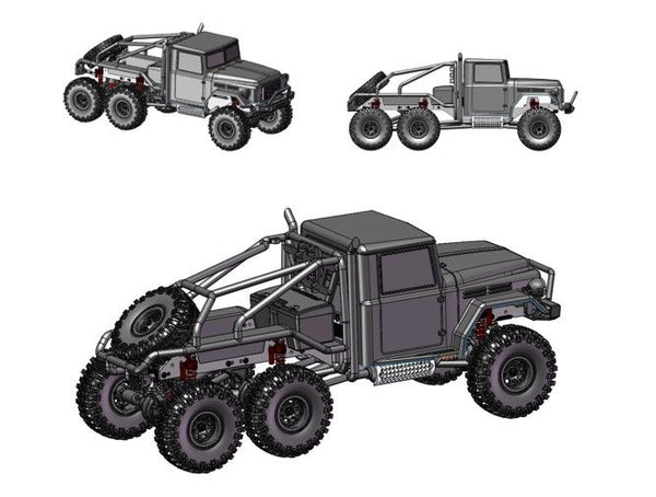 Hobby Plus CR-18 Conqueror 6x6 (Grey)