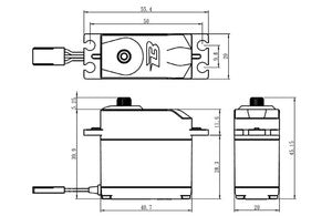Budget Analog Servo, 0.15sec / 111oz-in (8kg-cm) @ 6V, Standard Size, Metal Gears