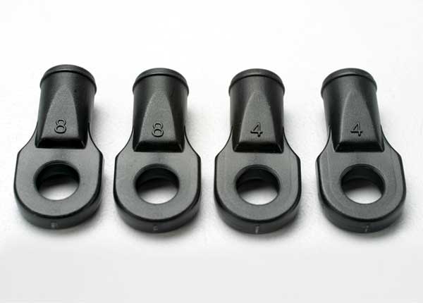 5348 Traxxas Rod ends, Revo (large, for rear toe link only) (4)