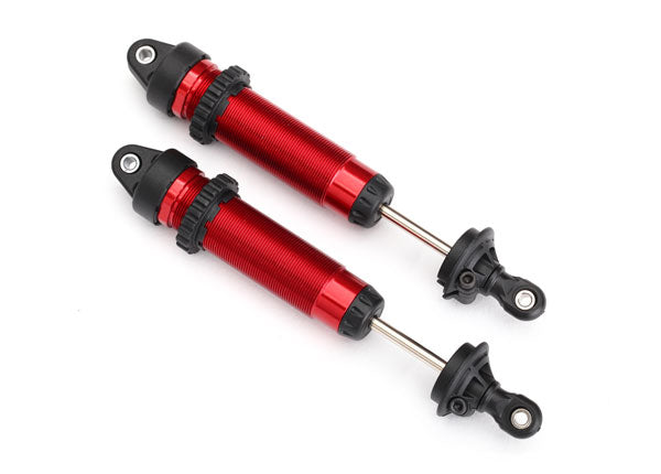 8460R Traxxas Shocks, GTR, 139mm, aluminum (red-anodized)