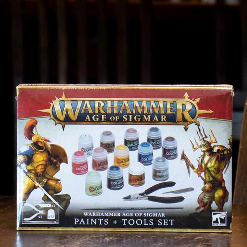 Warhammer Age of Sigmar: Paint + Tools Set