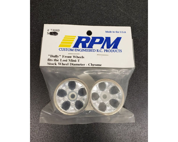 RPM Bully Front Wheels Rims (Aluminum Finish) (2) (Mini T)