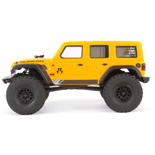 Axial 1/24 SCX24 2019 Jeep Wrangler JLU CRC 4WD Rock Crawler Brushed RTR, Yellow