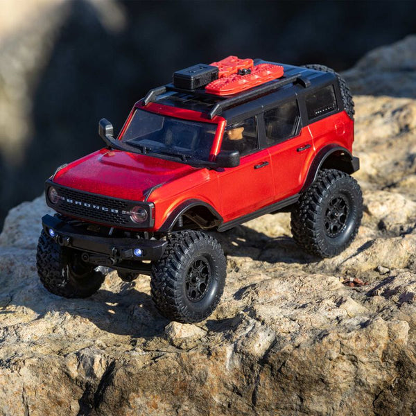 1/24 SCX24 2021 Ford Bronco 4WD Truck Brushed RTR - Red