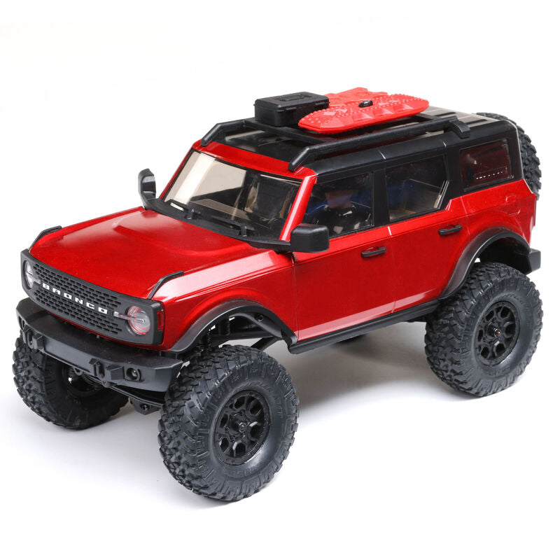 1/24 SCX24 2021 Ford Bronco 4WD Truck Brushed RTR - Red