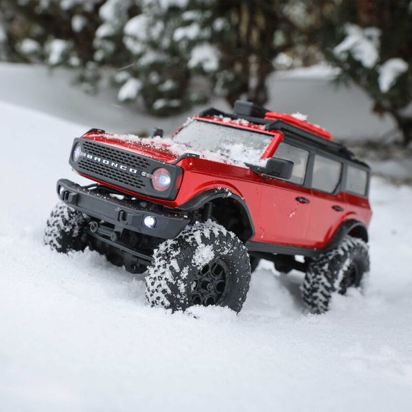 1/24 SCX24 2021 Ford Bronco 4WD Truck Brushed RTR - Red