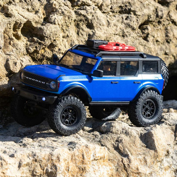 1/24 SCX24 2021 Ford Bronco 4WD Truck Brushed RTR - Blue