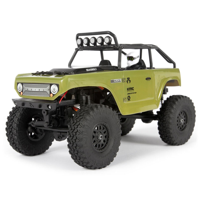 Axial 1/24 SCX24 Deadbolt 4WD Rock Crawler Brushed RTR, Green