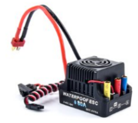 80A Waterproof Brushless ESC W/Fan Bullet Connectors