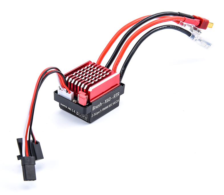 60A Brushed ESC FWD/RVS 6-11.1V Crawler ESC Speed Controller