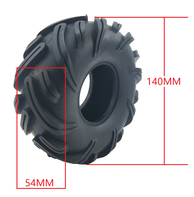 4 Pack King Fling Scale Mud Tires 2.2 Universal 4PC W/Foams