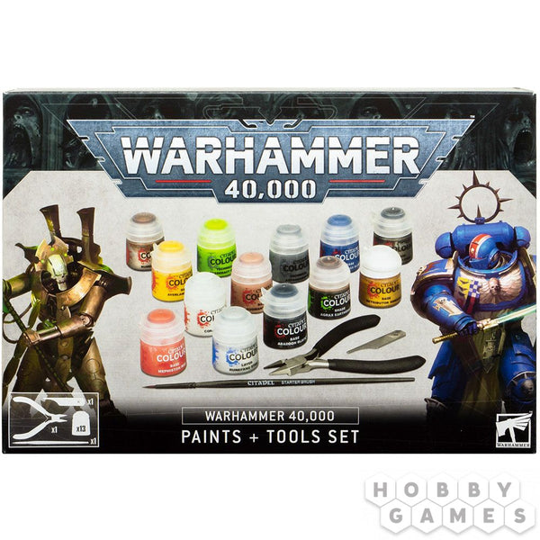 Warhammer 40K - Paints + Tools Set