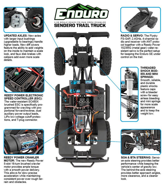 Element RC Enduro Trail Truck, Sendero SE RTR