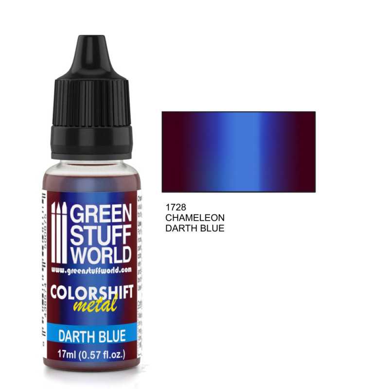 Color Shift Metal Chameleon DARTH BLUE