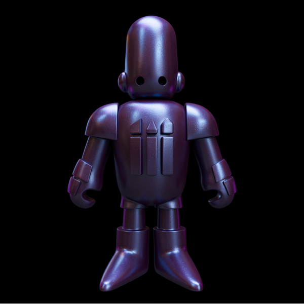 Color Shift Metal Chameleon DARTH BLUE