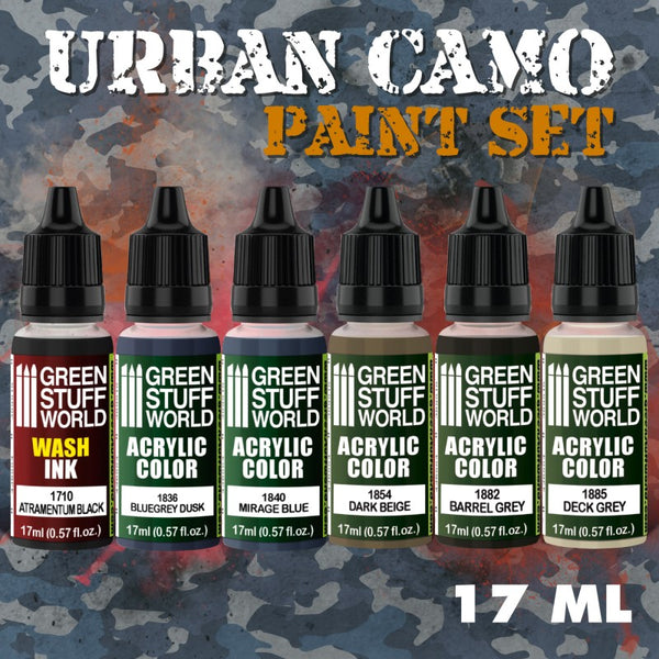 Paint Set - Urban Camo 6Pc Kit