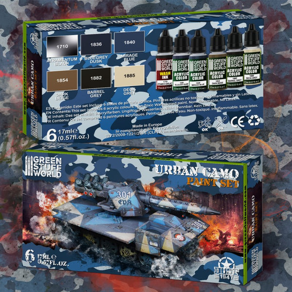 Paint Set - Urban Camo 6Pc Kit