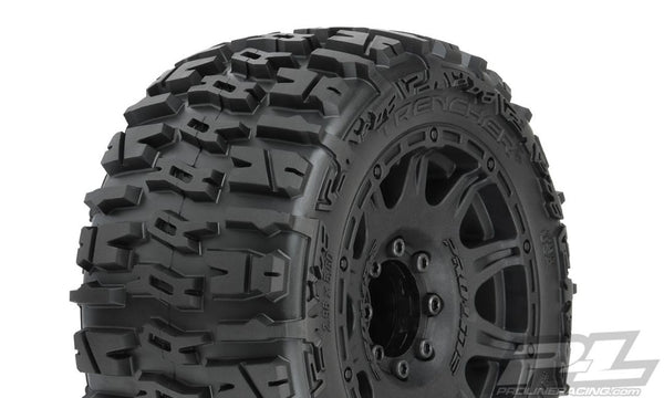 Pro-Line Trencher LP 3.8" All Terrain Tires Mounted on Raid