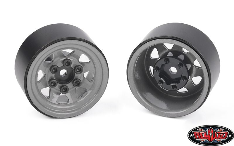 RC4WD Stamped Steel 1.0" Stock Beadlock Wheels (Plain) (4)