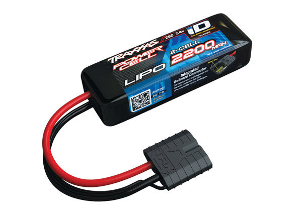2820X Traxxas 2200mAh 2S 7.4V 25C LiPo iD Connector Soft Case