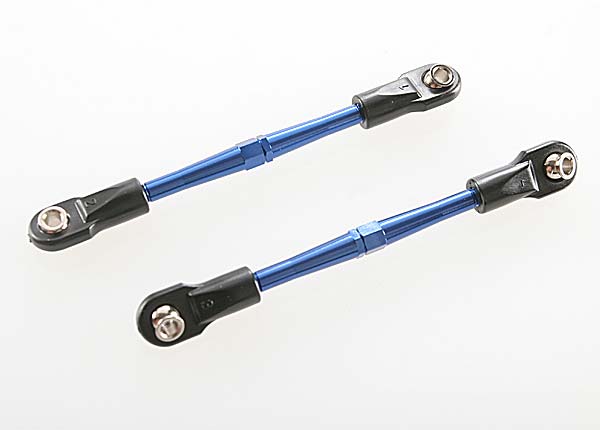3139A Traxxas 59mm Aluminum Turnbuckle Toe Link (Blue) (2)