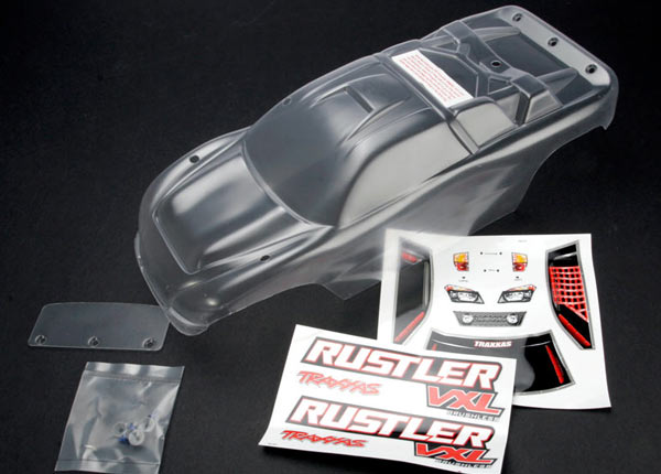 3714 Traxxas Clear Rustler Body