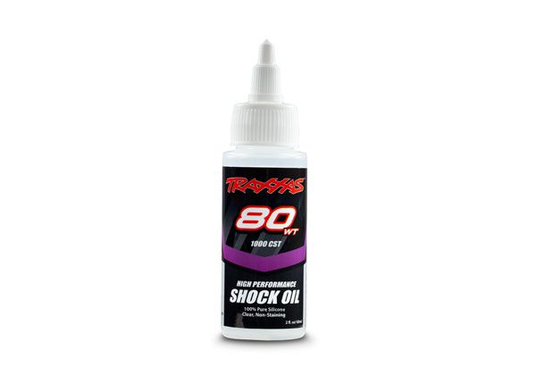 5037 Traxxas Oil, shock (80 wt, 1,000 cSt, 60cc) (silicone)