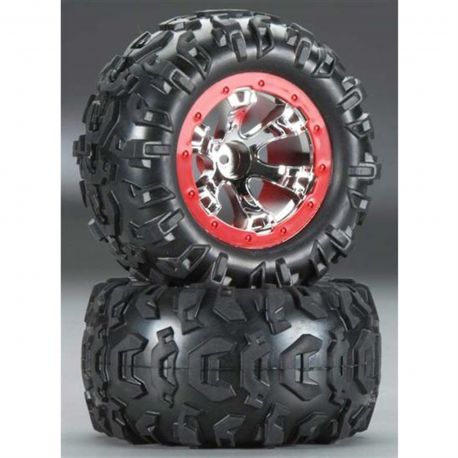 7272 Traxxas 1/16 Assembled Red Beadlock Summit (2)
