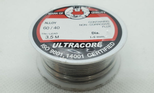 Ultracore Solder 60/40 with Flux (3.5 Meter)