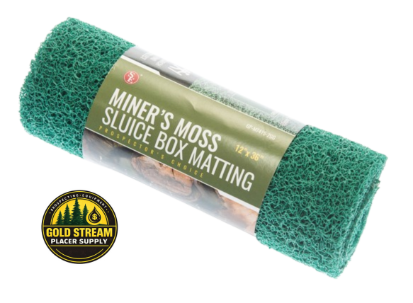 Green Miner’s Moss Sluice Box Matting, 12″x 36″ 10mm Thick