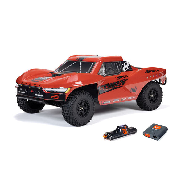 1/10 FURY 2WD MEGA 550 Brushed Short Course Truck RTR with Battery &; Charger