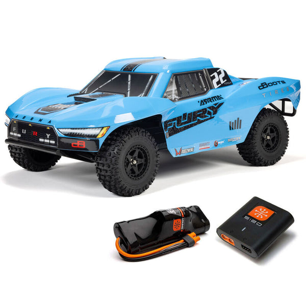 1/10 FURY 2WD RTR Brushed Short Course Truck (Battery & Charger Included), Blue