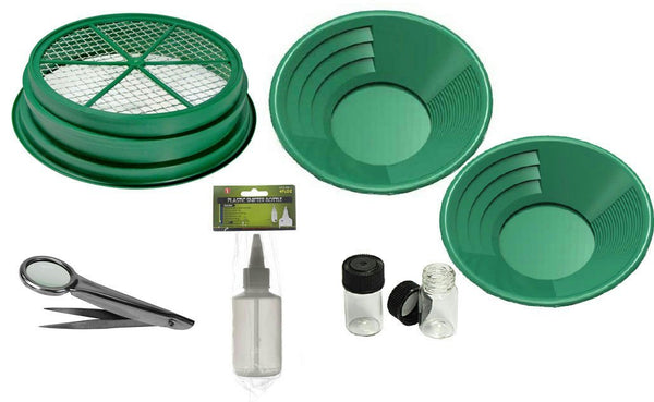7 pcs GOLD PANNING KIT