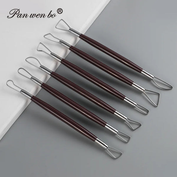 6Pc Sculpting Clay Pottery Wire Knife Tool Set