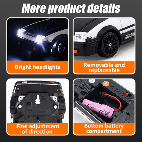 1:24 Mini RC Drift/Racing Car 4WD With LED Light