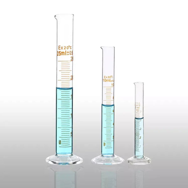 250ml Borosilicate Glass Labware Graduated Measuring Cylinder