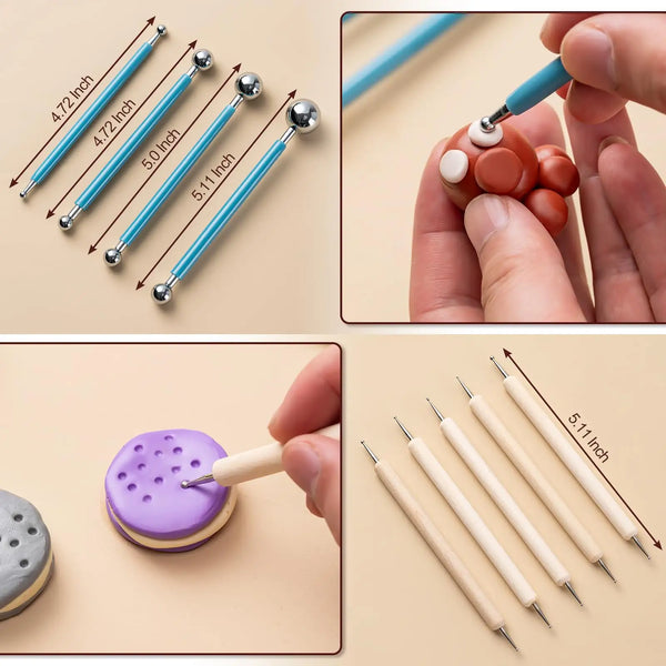 23 Pcs Modeling Sculpting Clay Tool Set