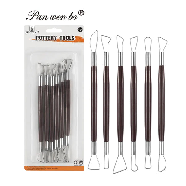 6Pc Sculpting Clay Pottery Wire Knife Tool Set