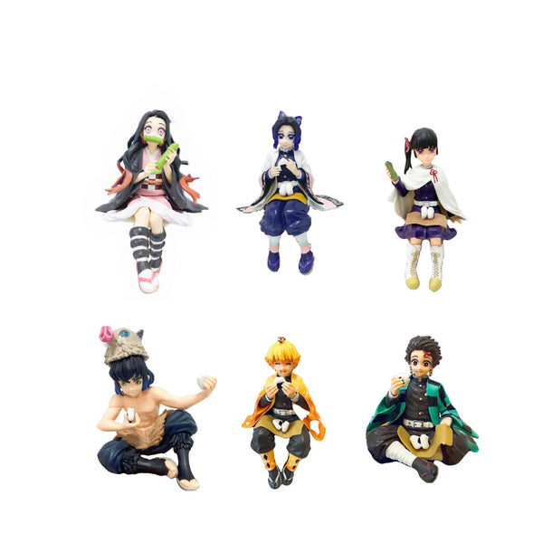 Demon Slayer Figurine Character 4" Sitting Pose
