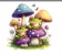 Spiral Cut Jigsaw Puzzle With Animal Shaped Pieces - Mushroms