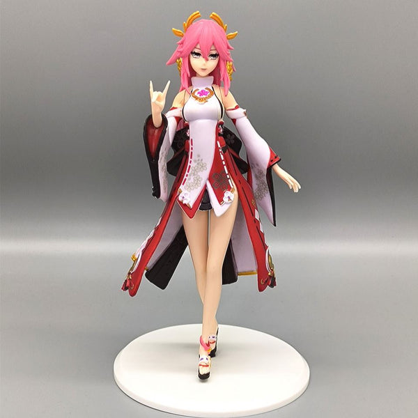 Genshin Impact Yae Miko Venti Figurine Character Anime