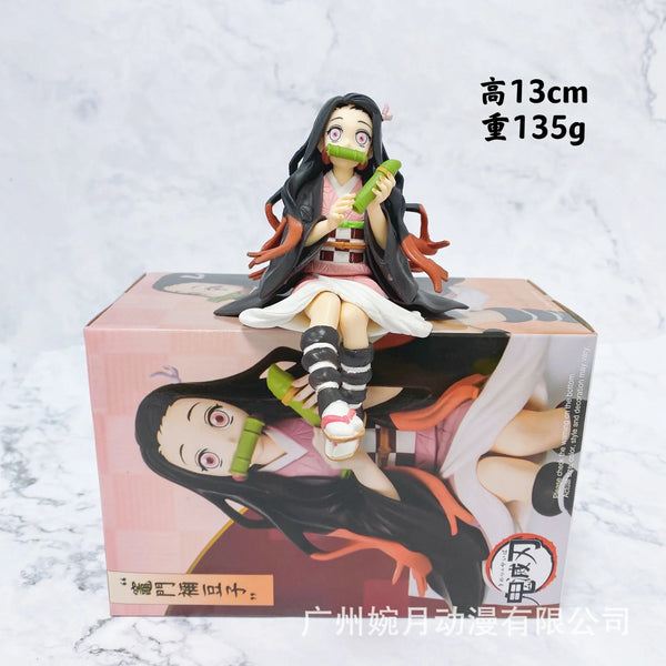 Demon Slayer Figurine Character 4" Sitting Pose