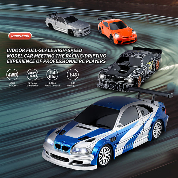 2.4Ghz Four Wheel Drive Mini RC Drift Car With Built-In GYRO & Lights
