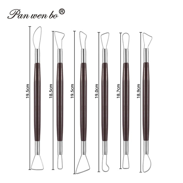 6Pc Sculpting Clay Pottery Wire Knife Tool Set
