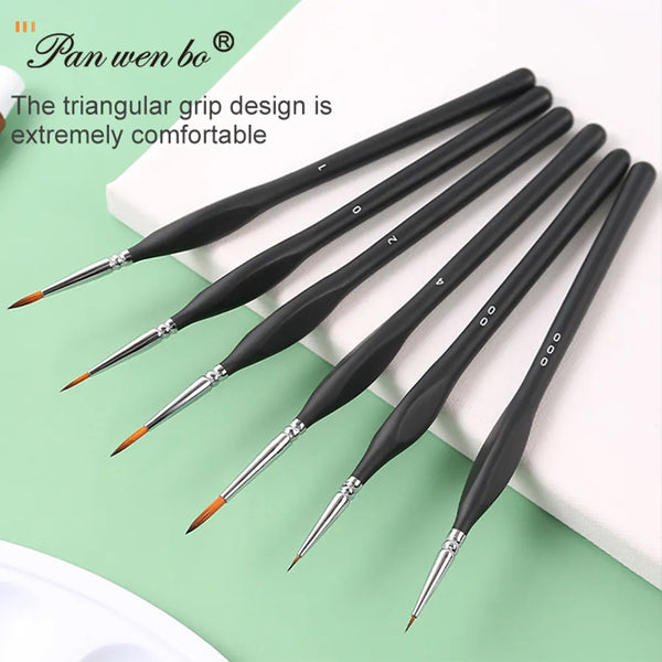 6PCS Miniature Ultra Fine Painting Brush Set
